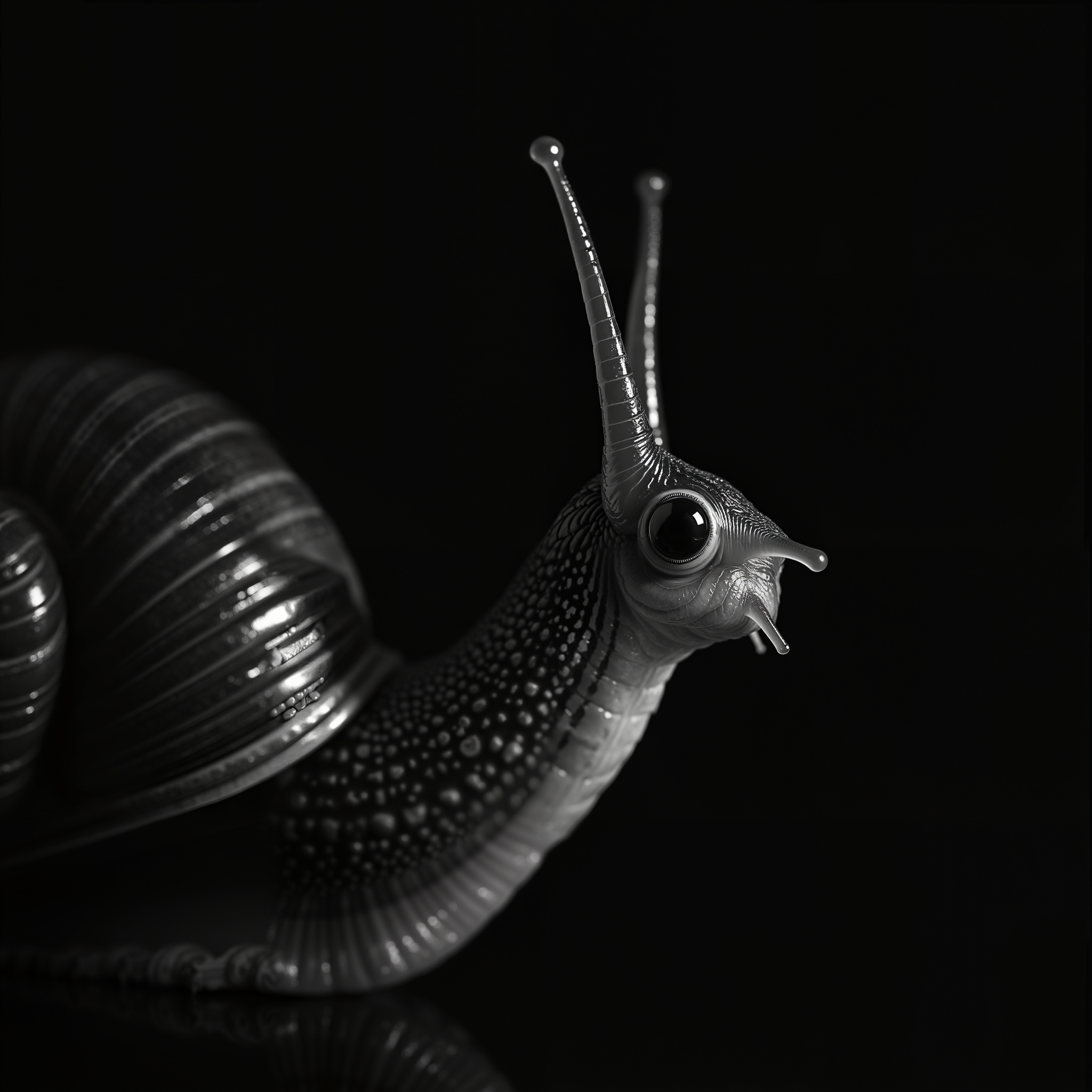 Dramatic Black and White Portrait