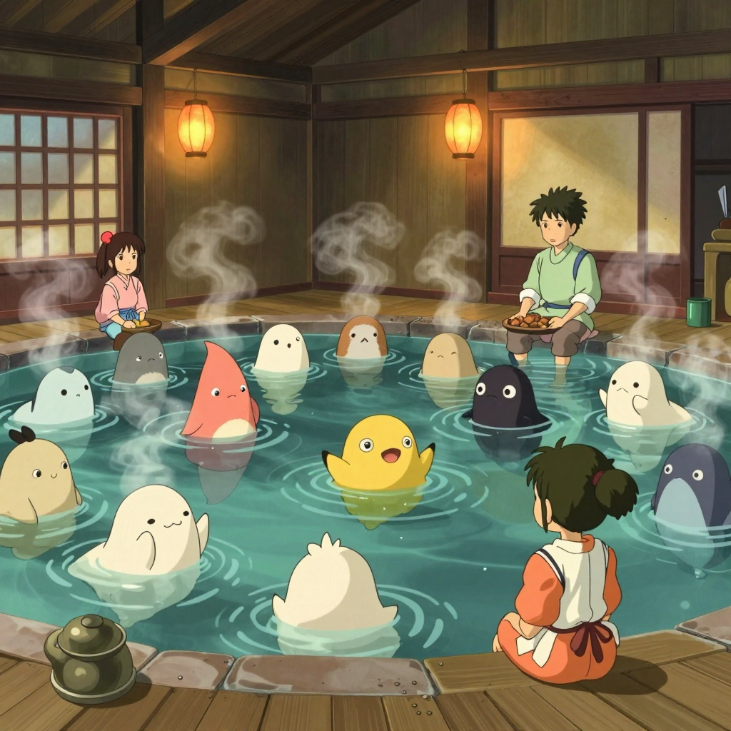 Anime Bathhouse Spirit Gathering