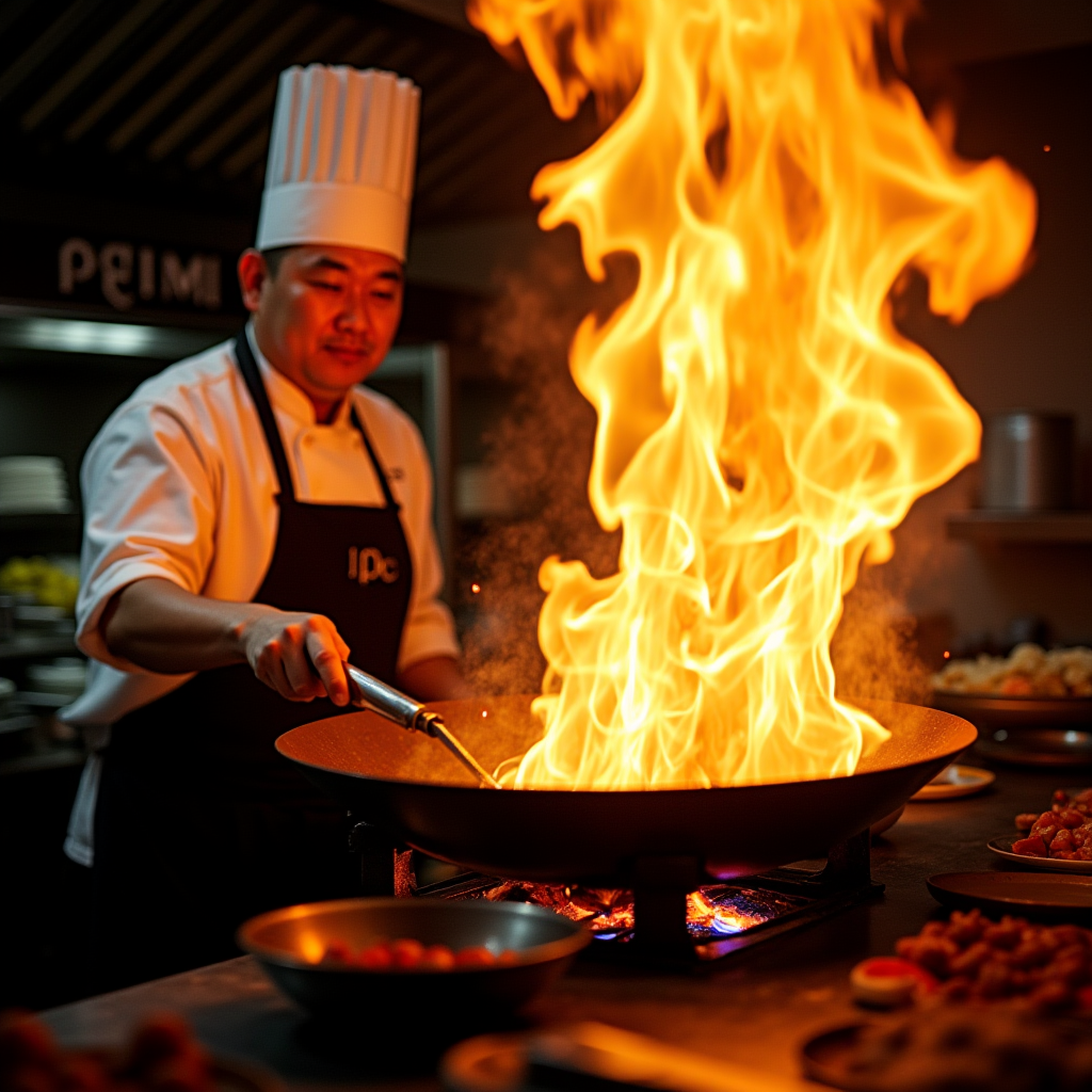 Wok Hei Flame Stir Fry Action