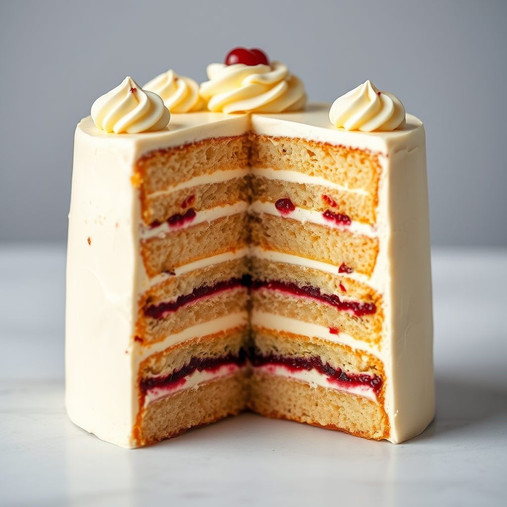Artisan Layer Cake Cross Section