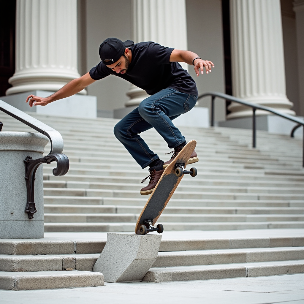Skateboarding Urban Tricks Architecture