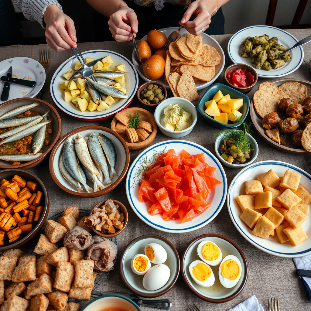 Smorgasbord Nordic Table