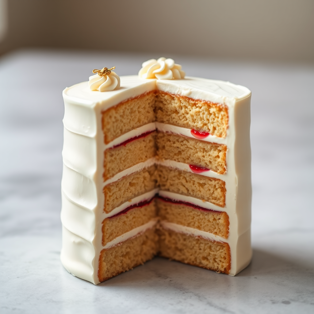 Artisan Layer Cake Cross Section