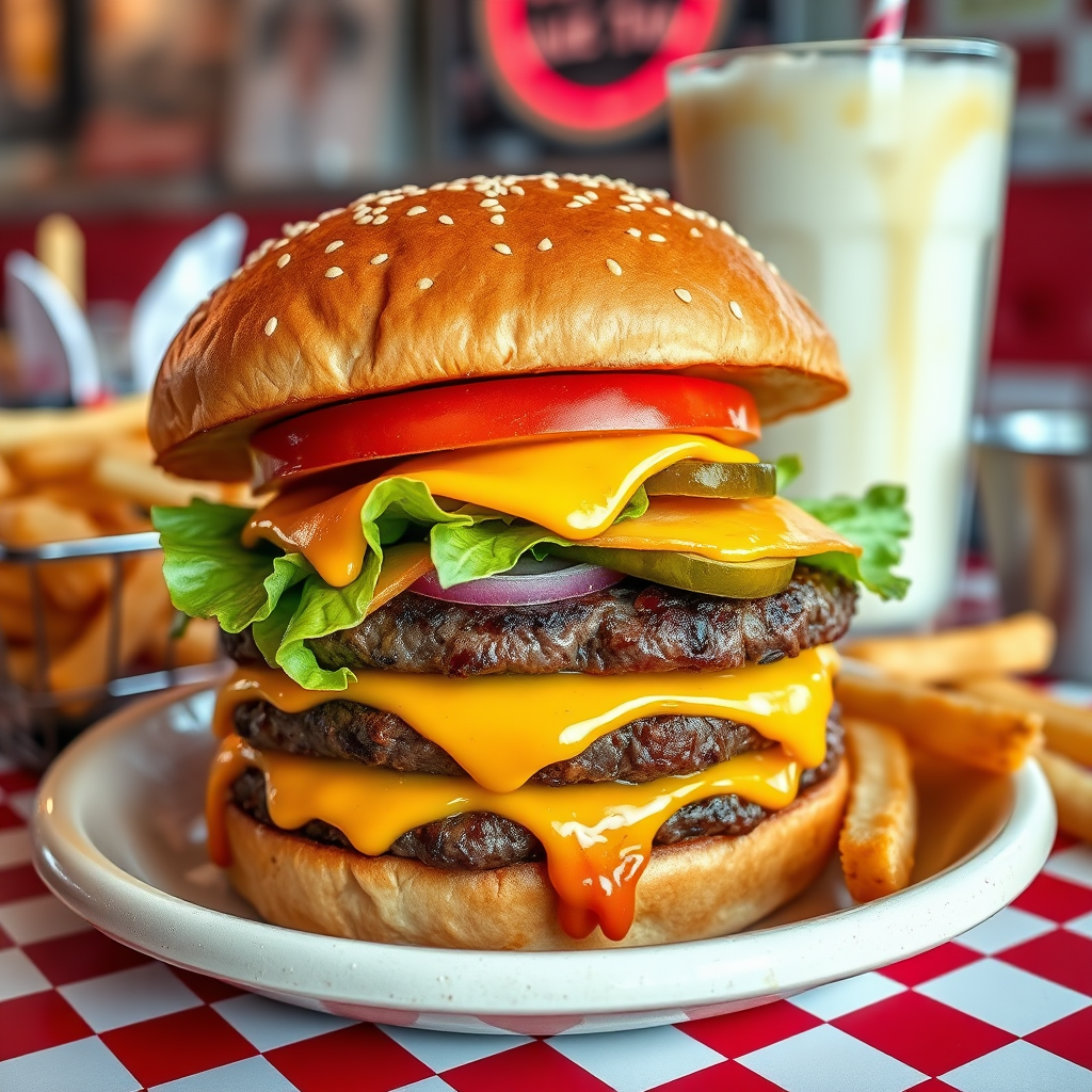 Classic American Diner Burger