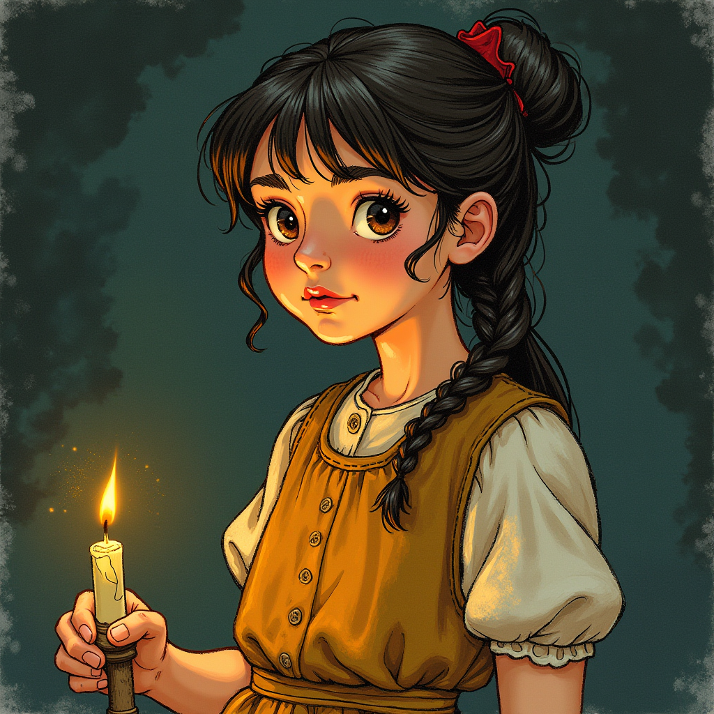 Illustrated Book Character Portrait