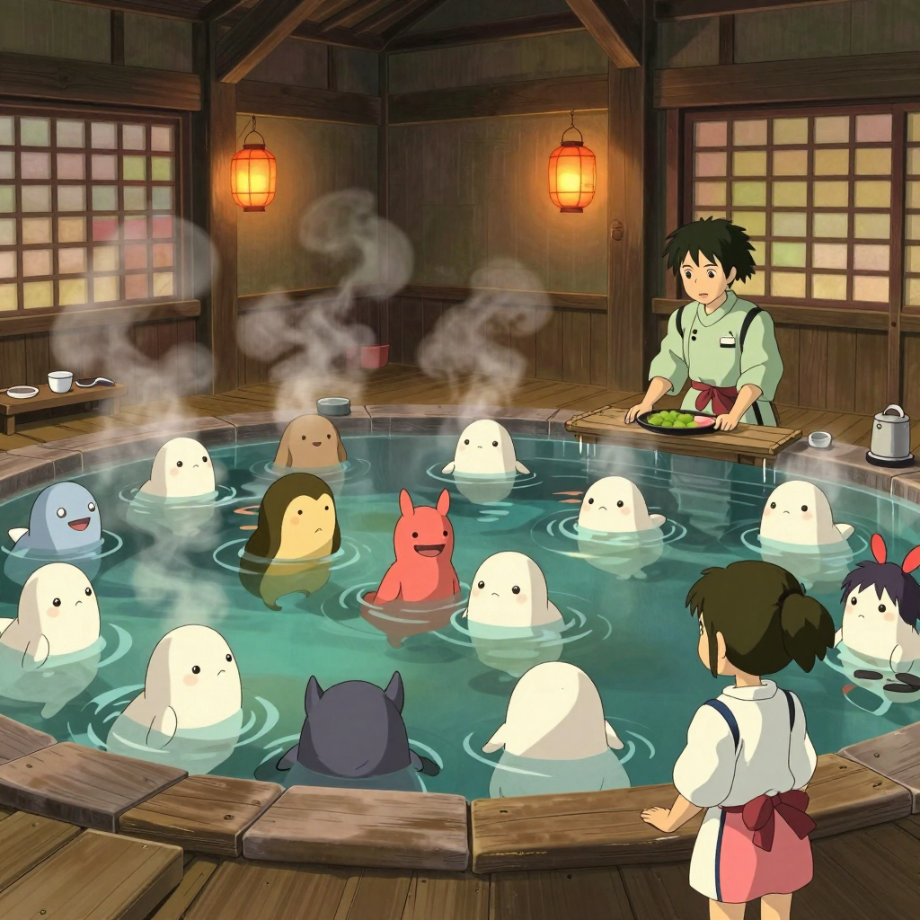 Anime Bathhouse Spirit Gathering