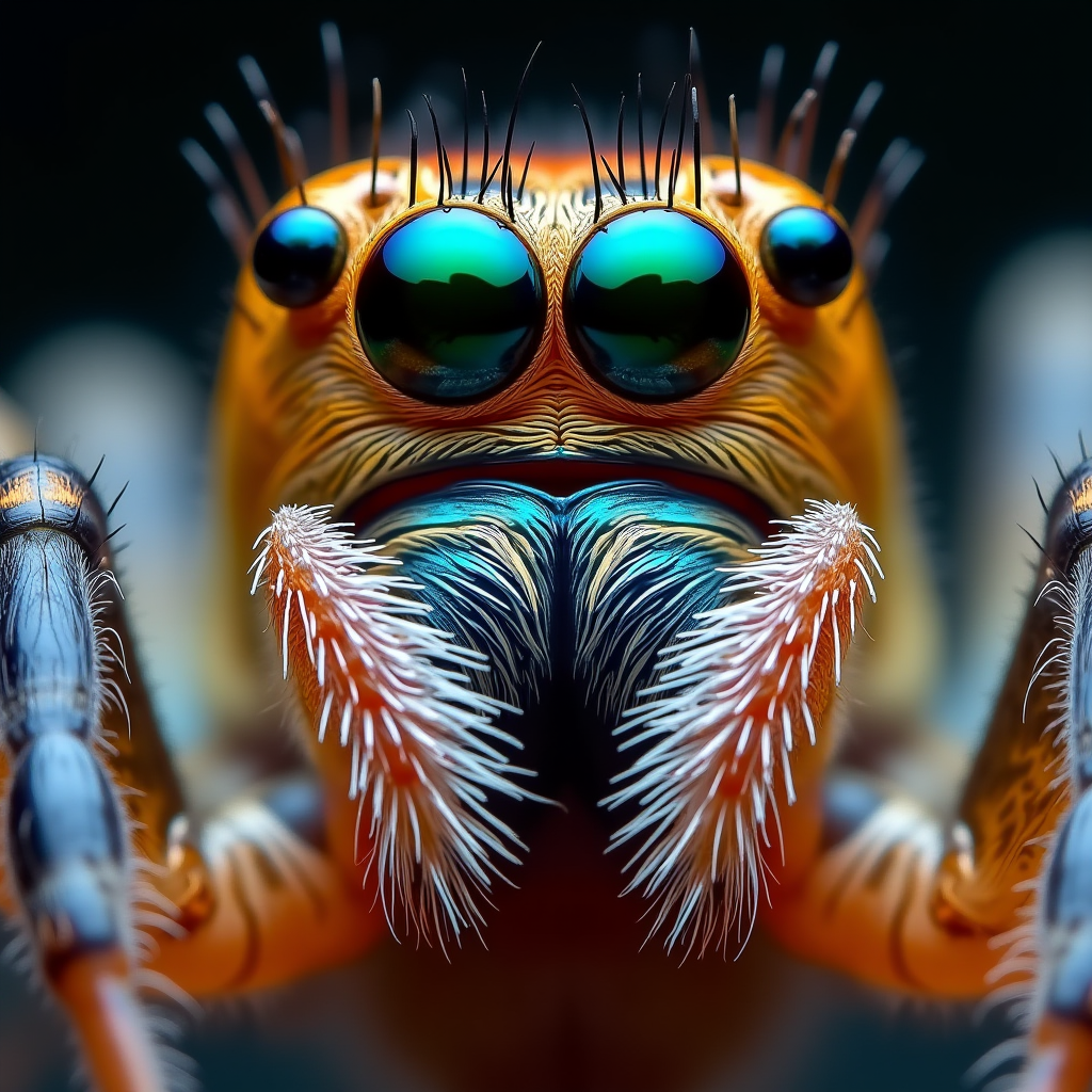 Jumping Spider Eye Portrait