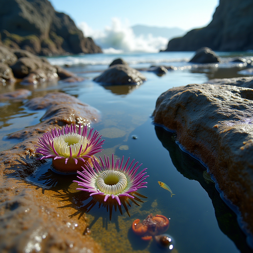 Coastal Cliff Tide Pool Detail