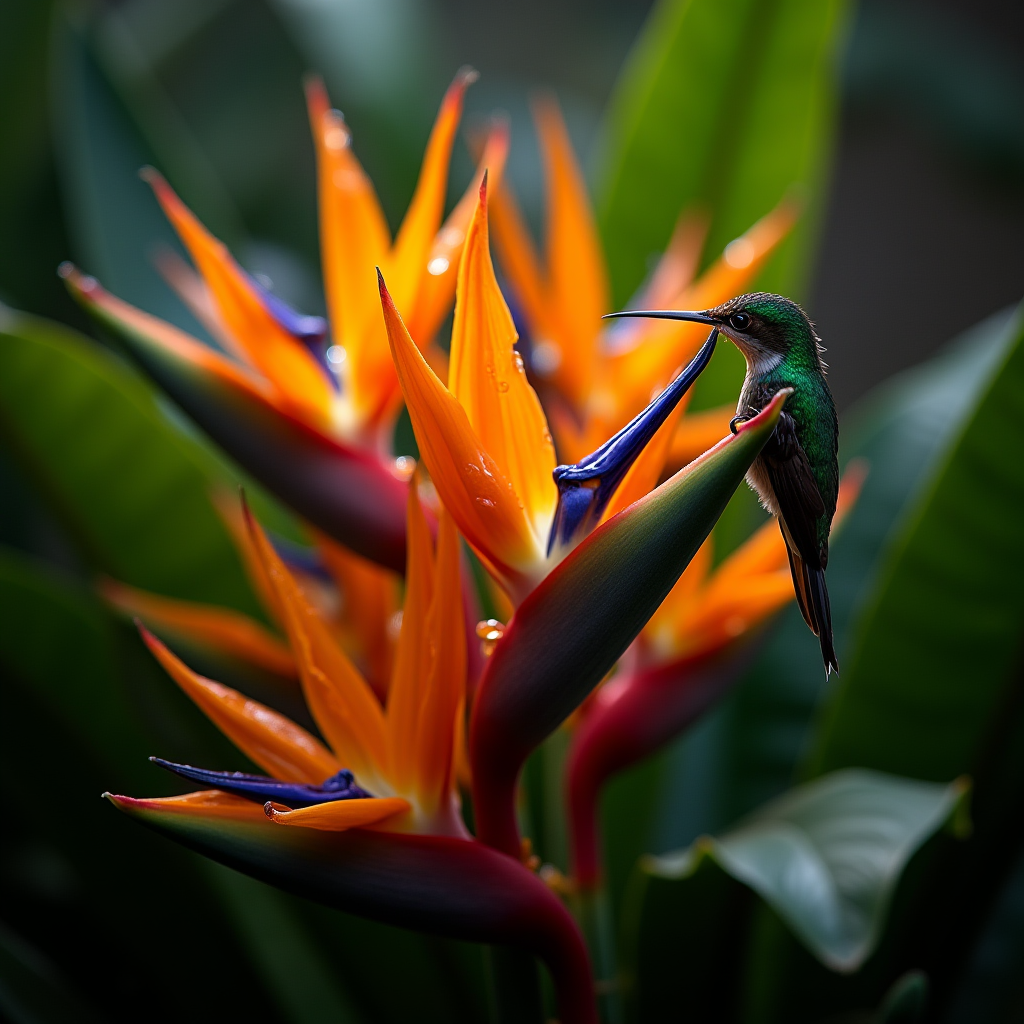 Tropical Flowers Macro Close-Up