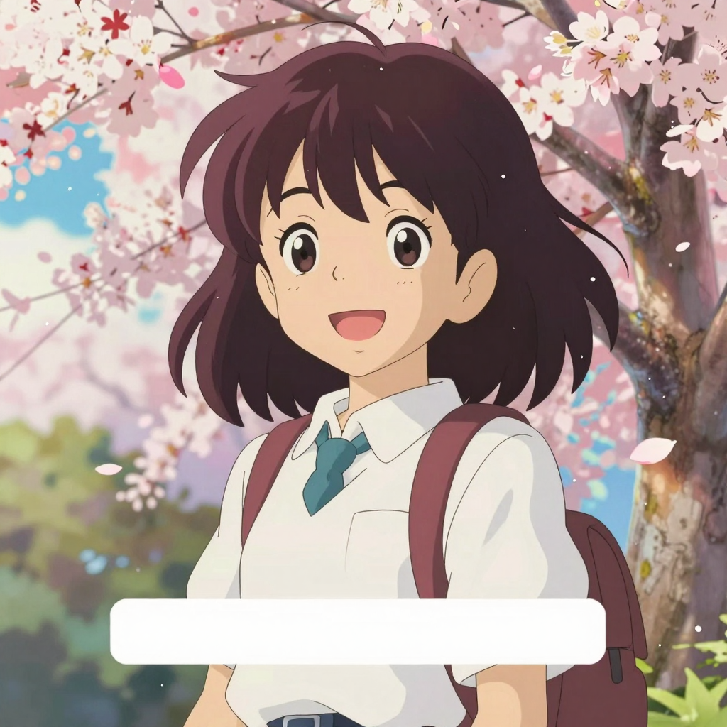 Anime Girl Portrait Sunshine