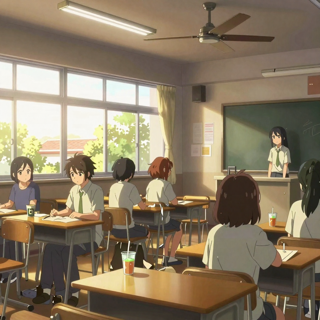 Slice of Life School Club Scene