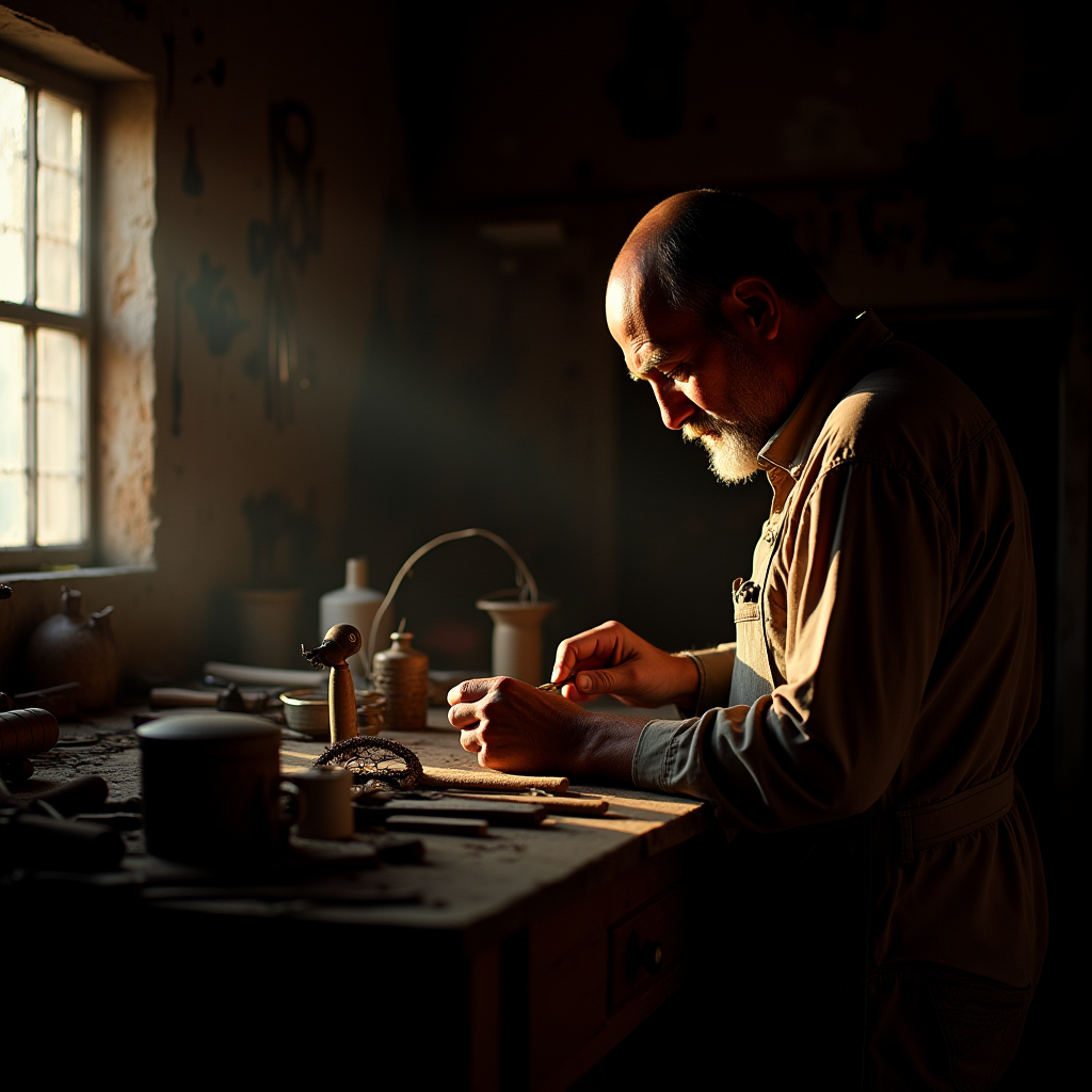 Artisan at Work Environmental Portrait