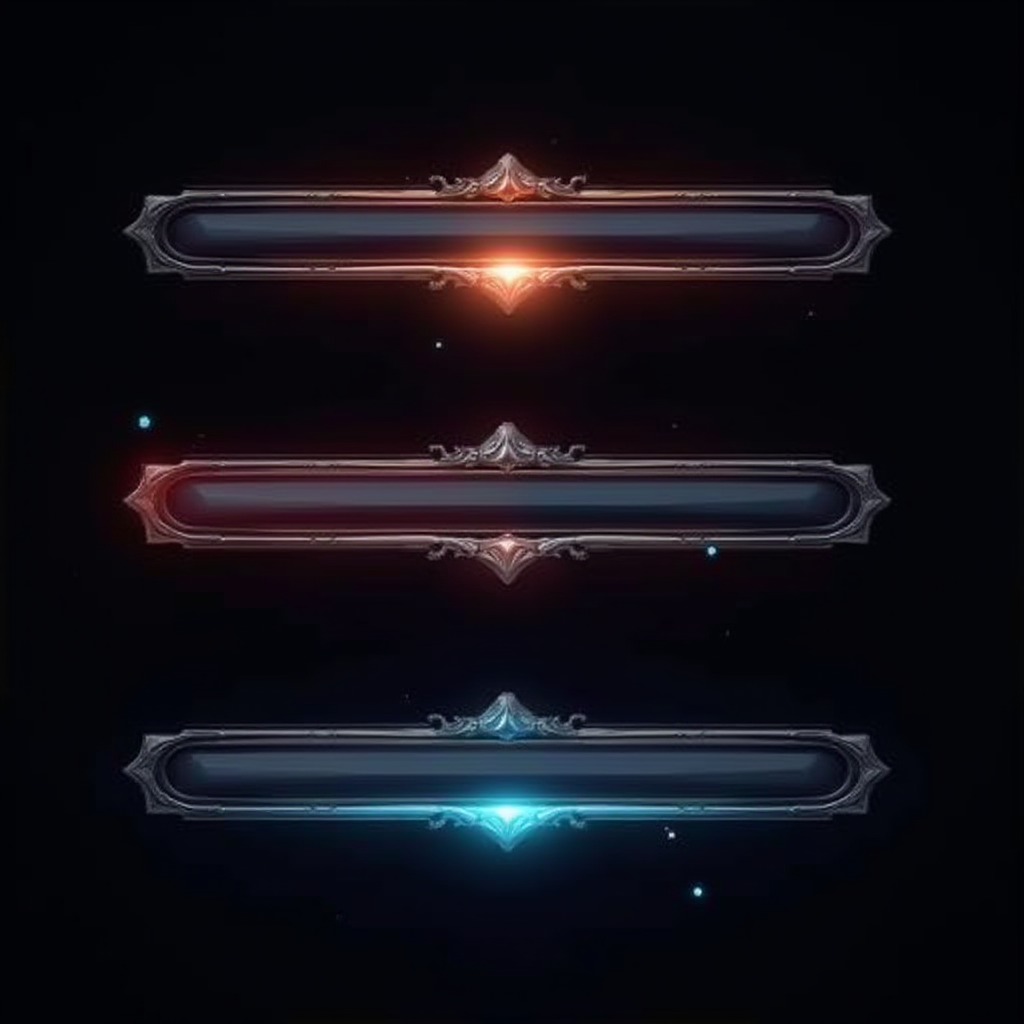 Game UI Health Bar Design