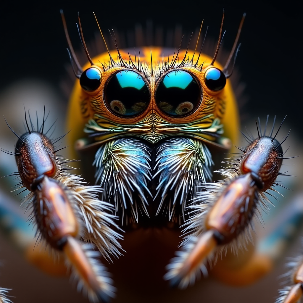 Jumping Spider Eye Portrait