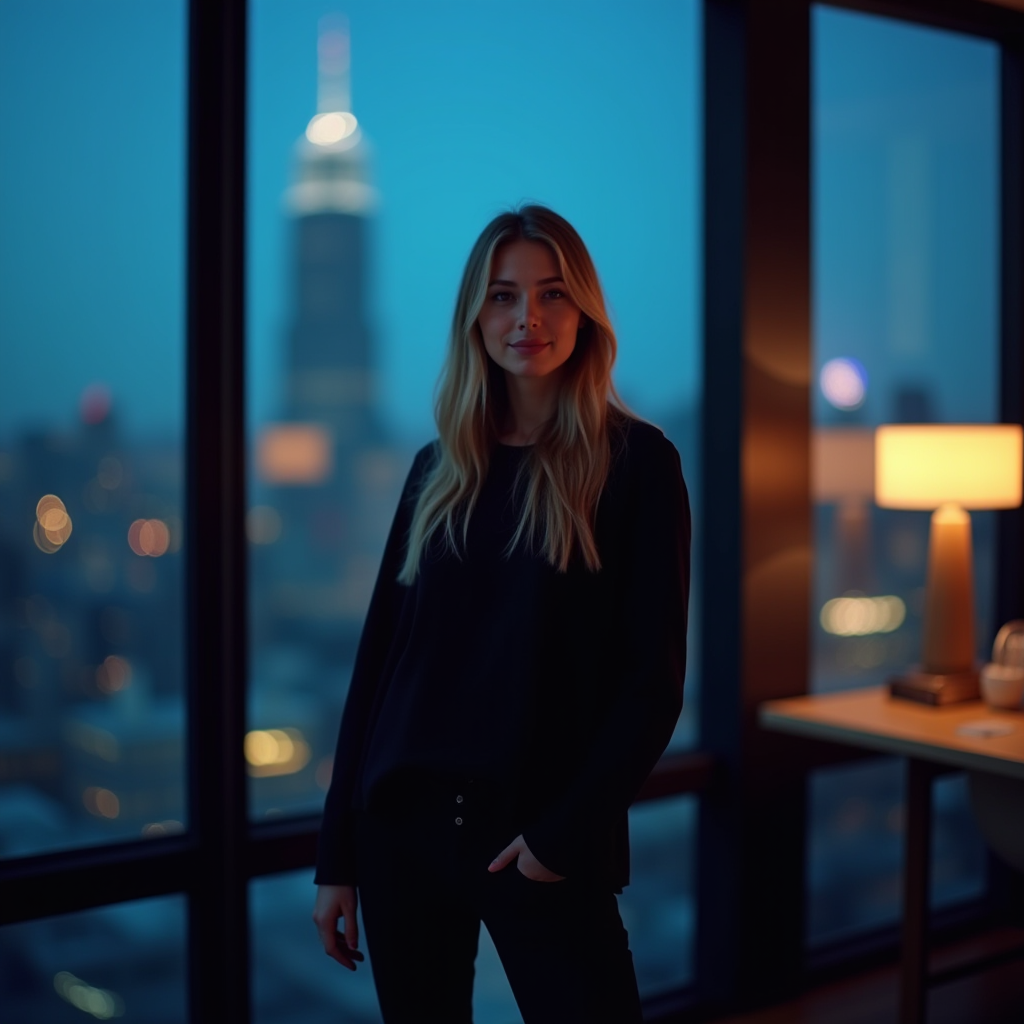 Tech Professional Portrait at Blue Hour