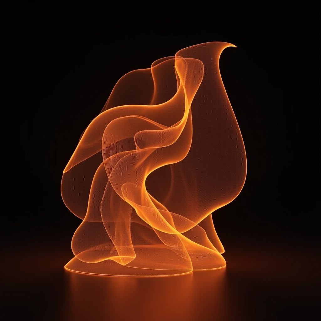 Wireframe 3D Sculpture