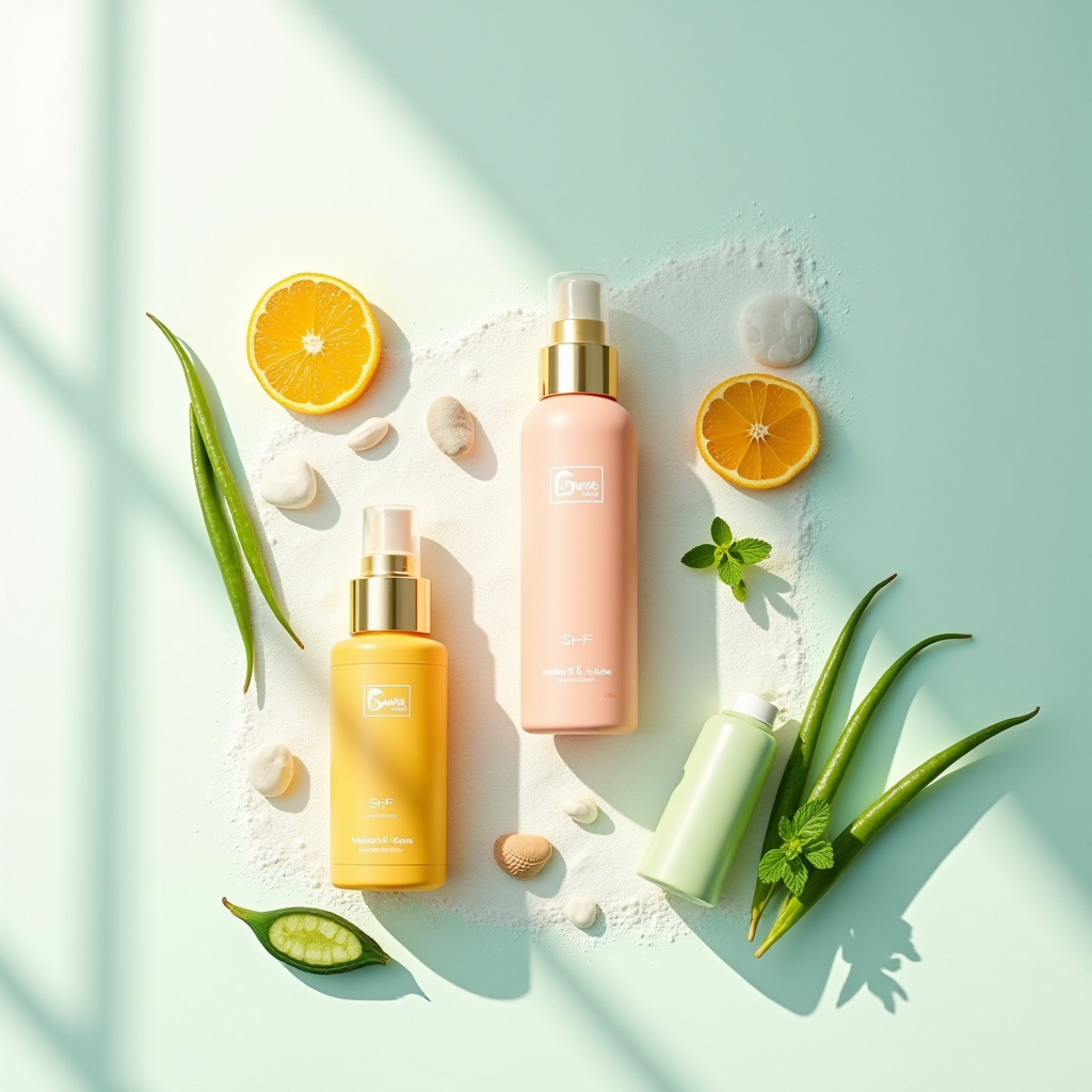 Summer Skincare Product Photography