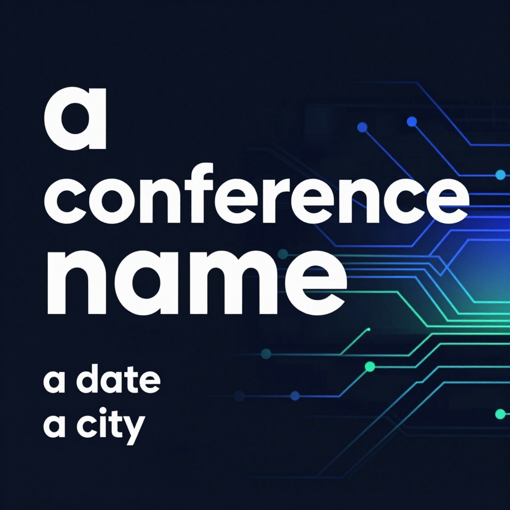 Tech Conference Event Banner