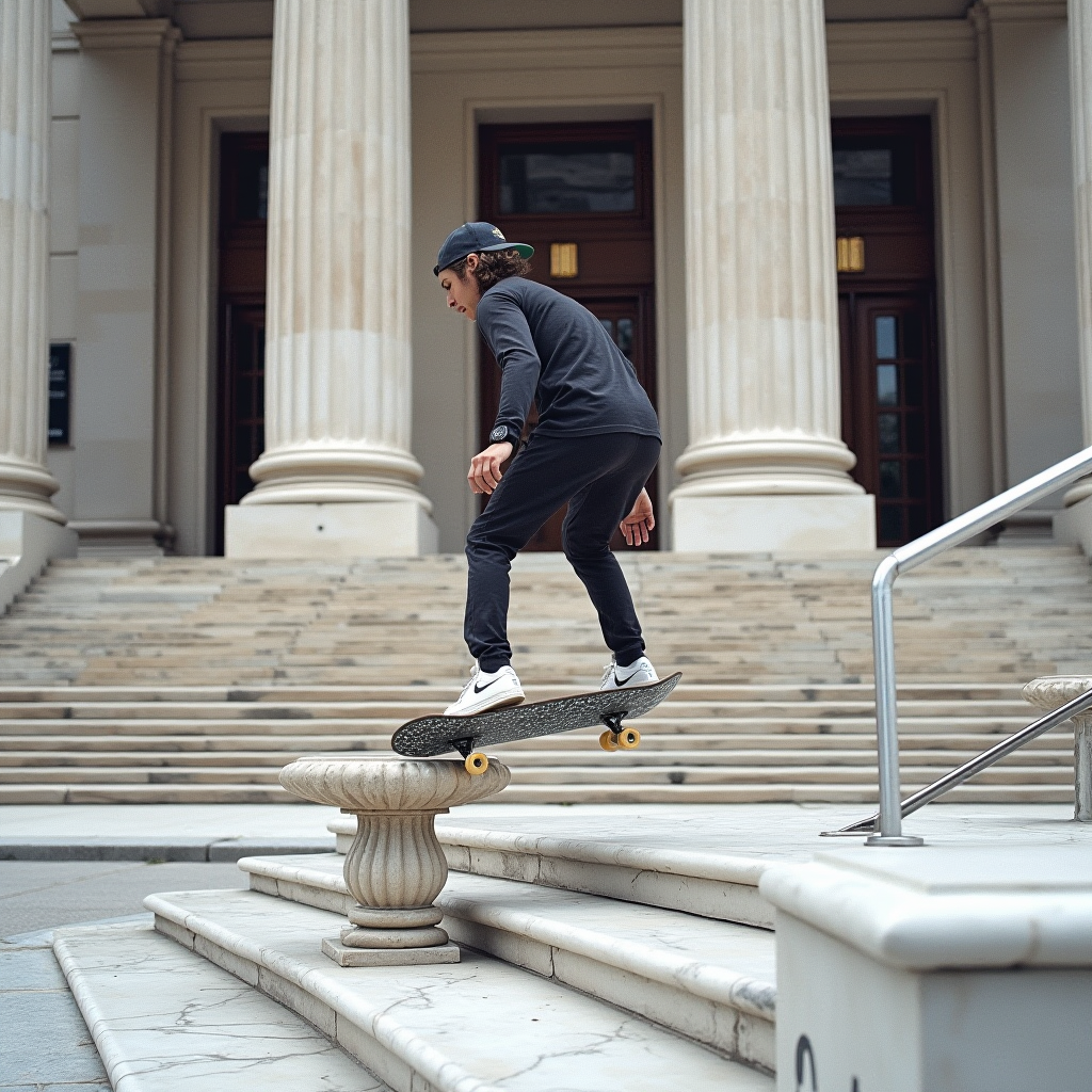 Skateboarding Urban Tricks Architecture