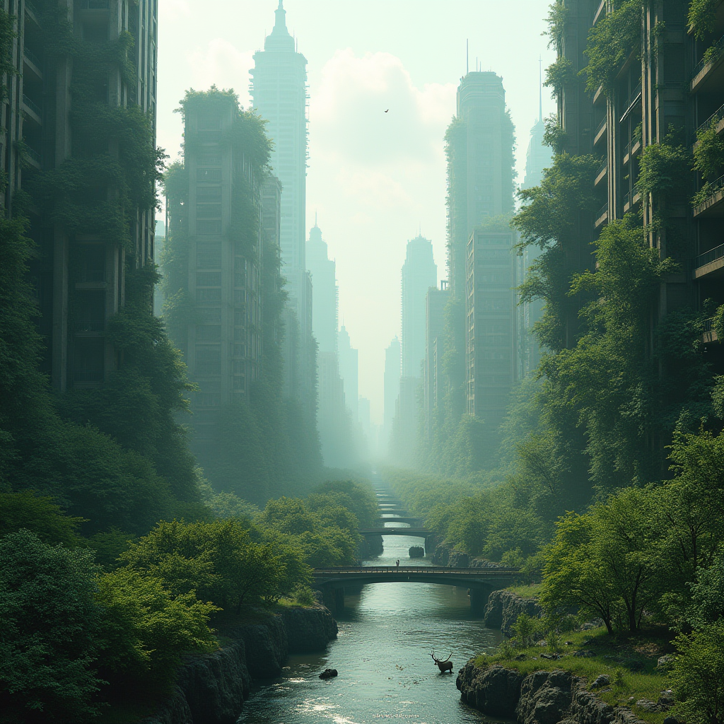 Post-Apocalyptic Overgrown City