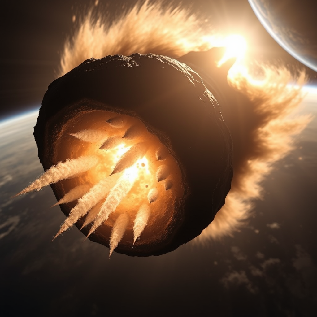 Comet Close Flyby