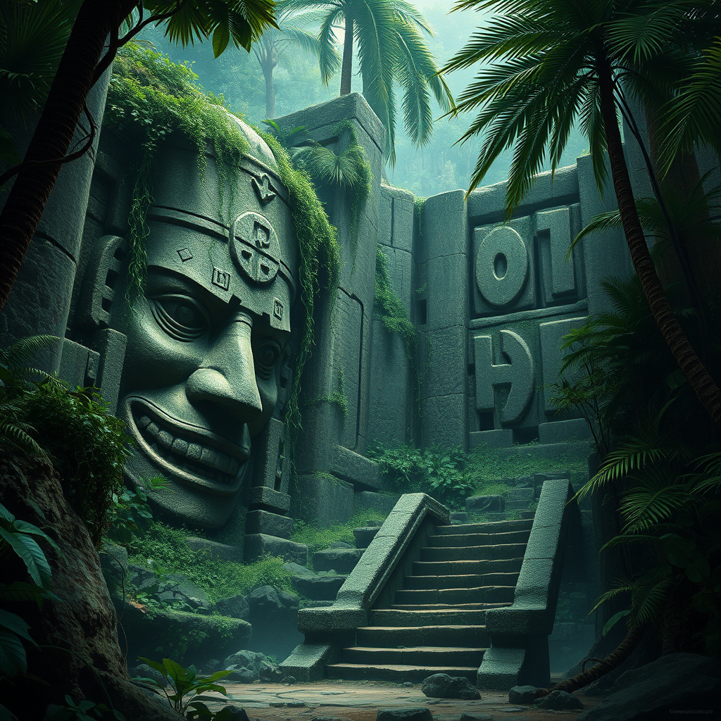 Ancient Magical Ruins in Jungle