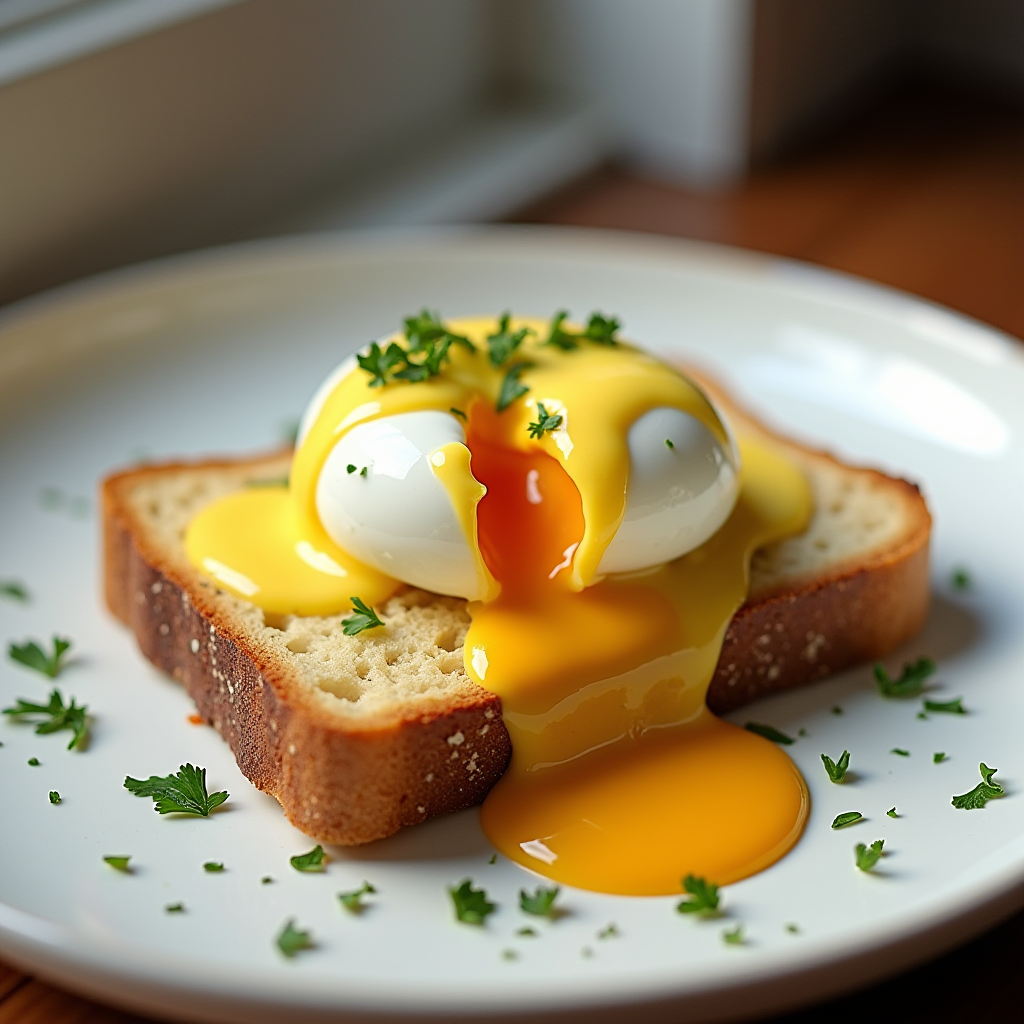 Perfect Poached Egg on Toast