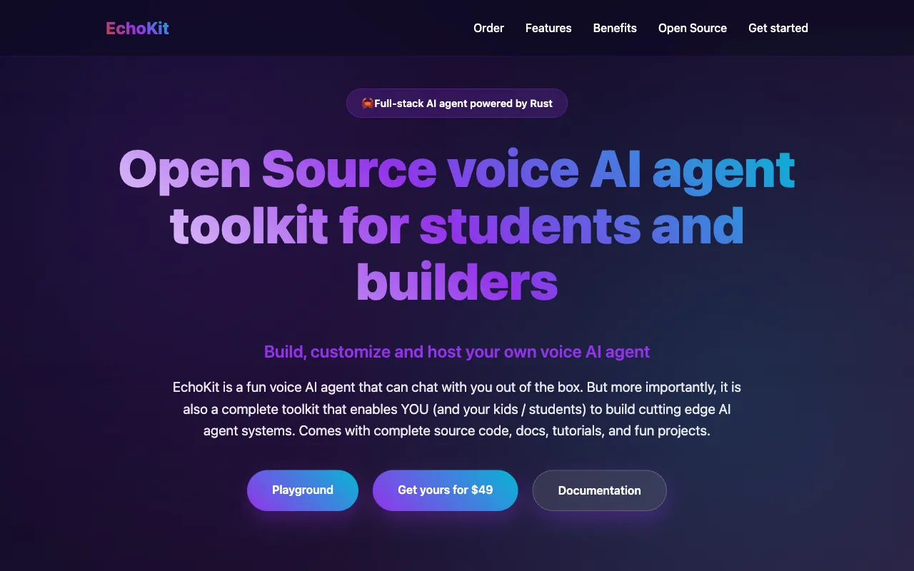 EchoKit screenshot