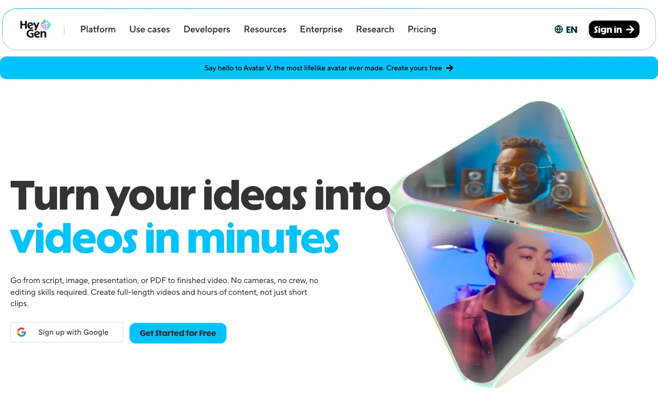 HeyGen screenshot