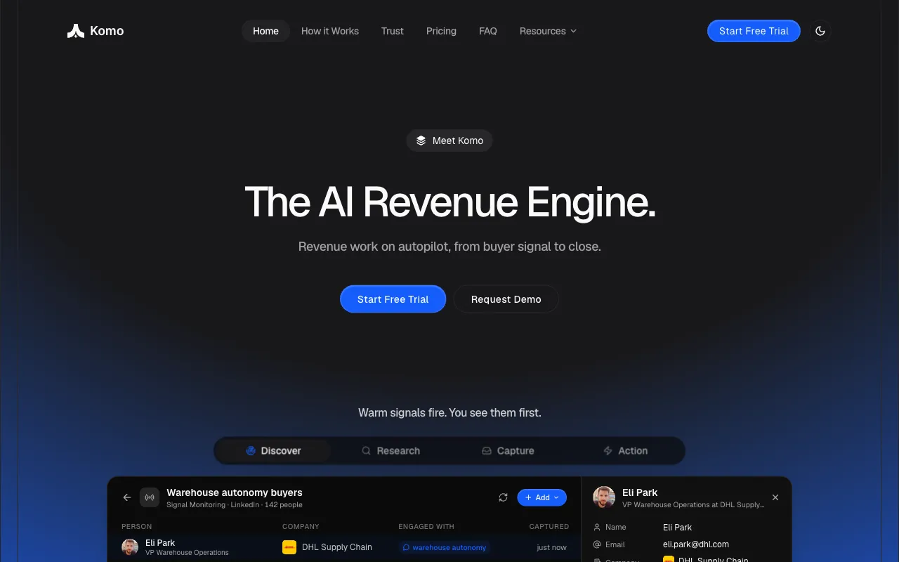 Komo.ai screenshot