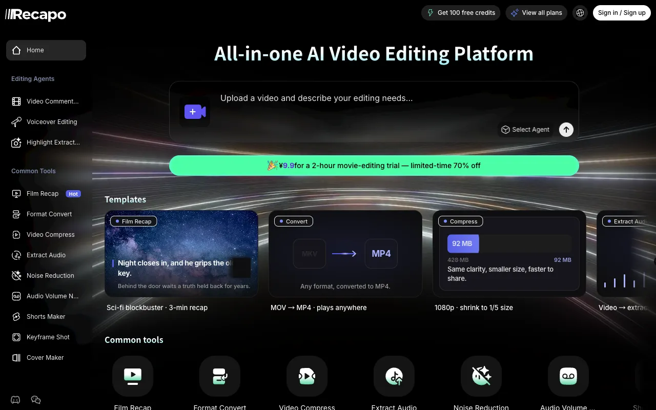 Recapo.ai screenshot