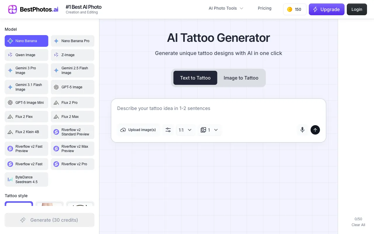 Tattoo Design App Free screenshot