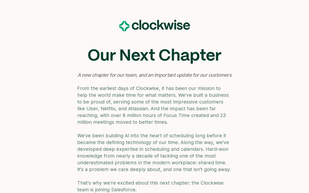 Clockwise screenshot