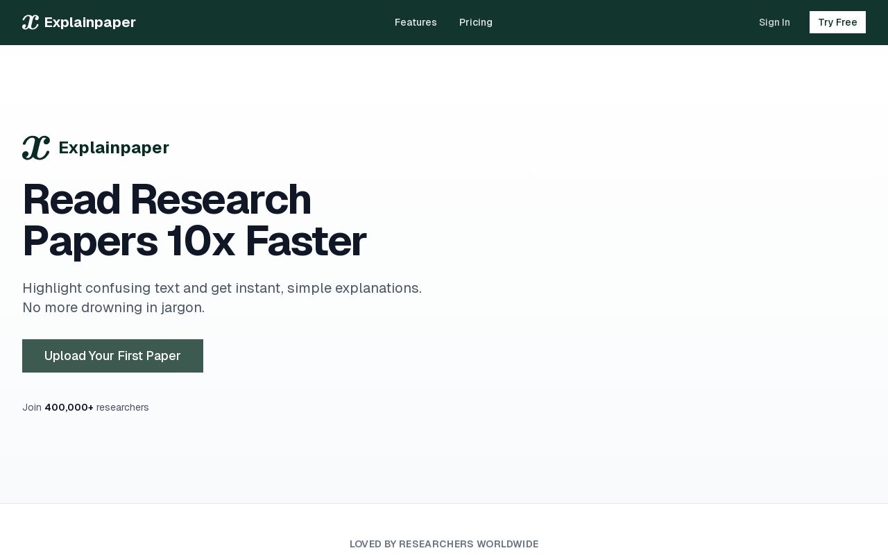 Explainpaper screenshot