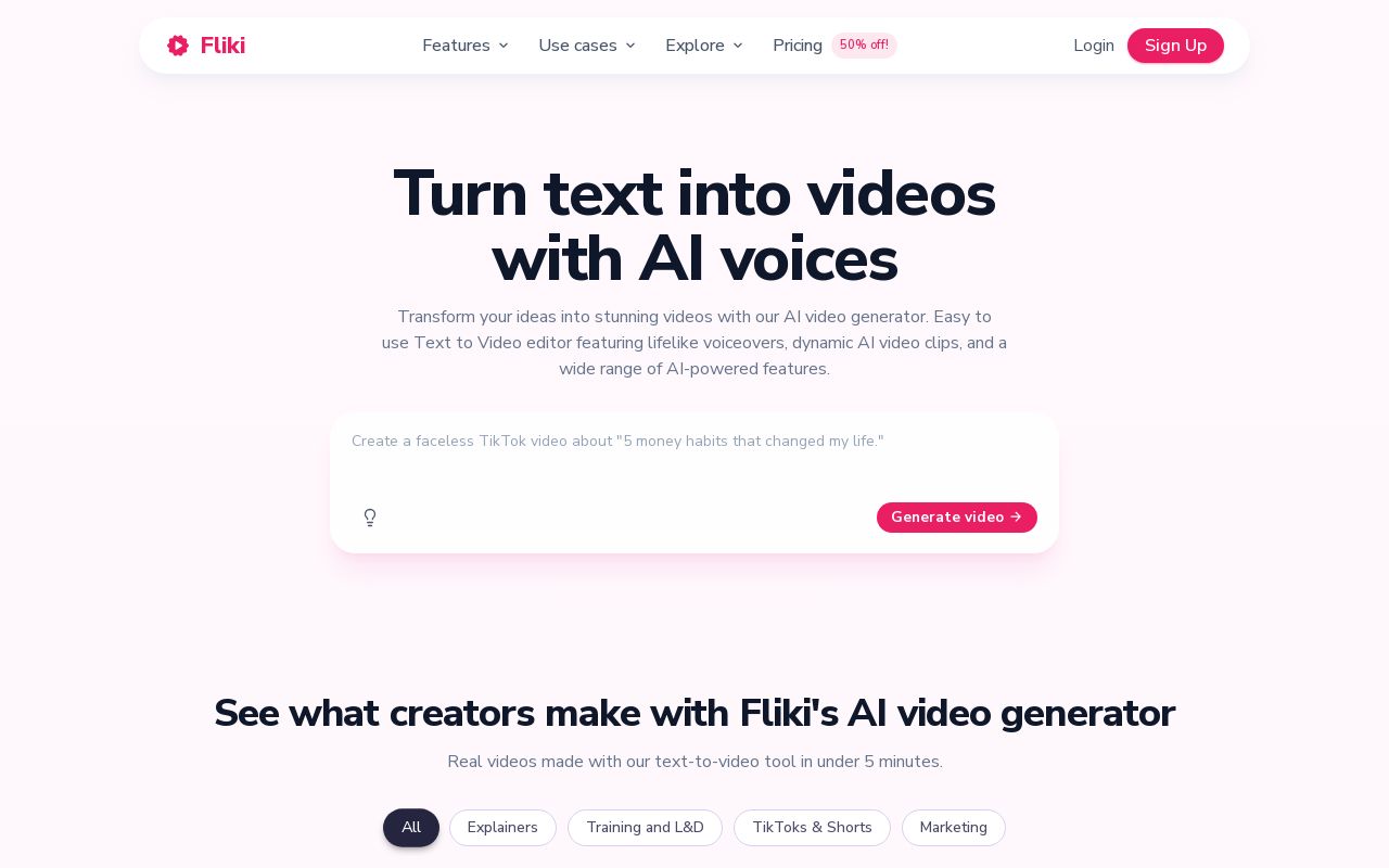 Fliki screenshot