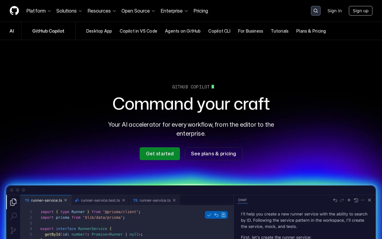 GitHub Copilot screenshot