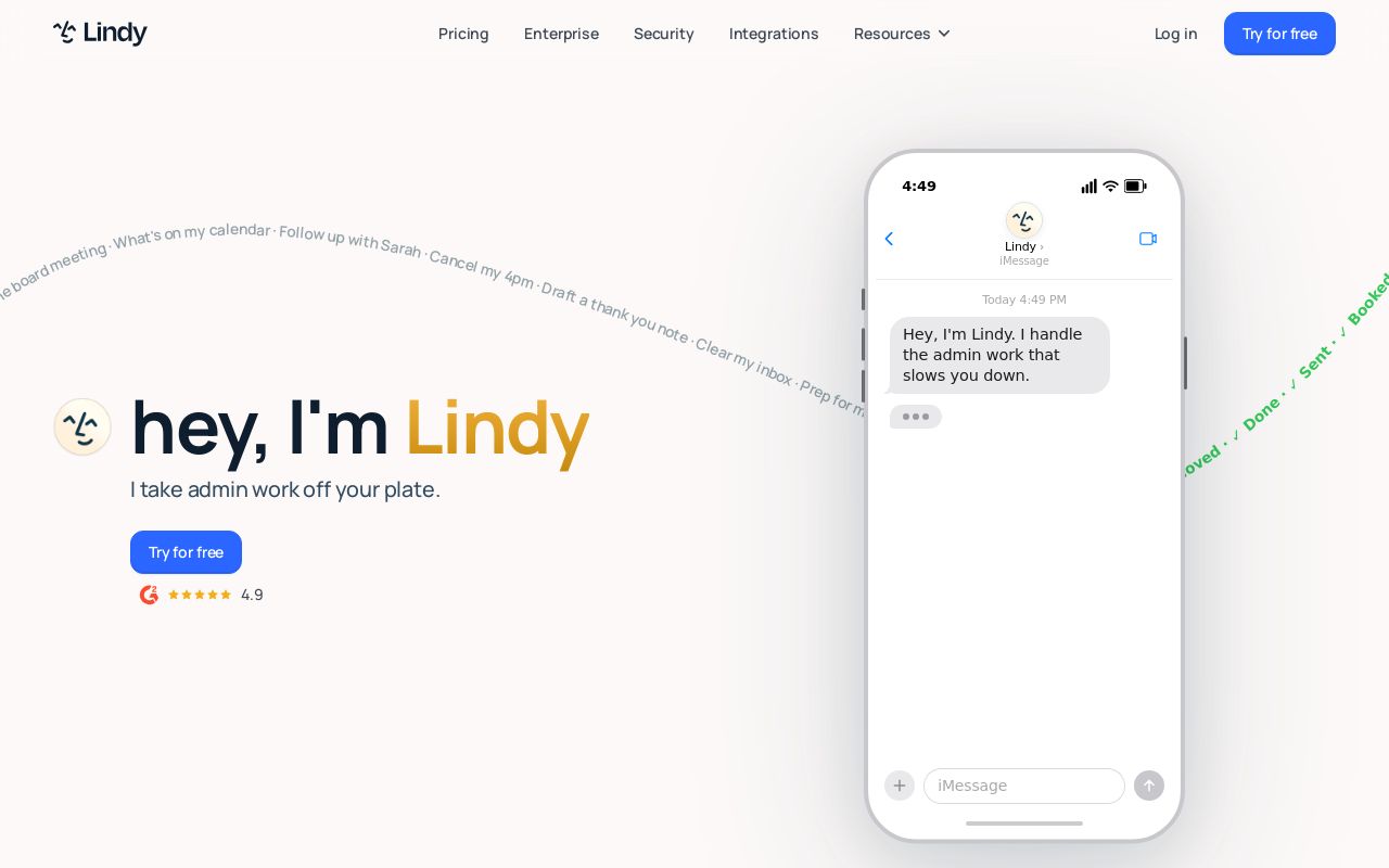 Lindy.ai screenshot