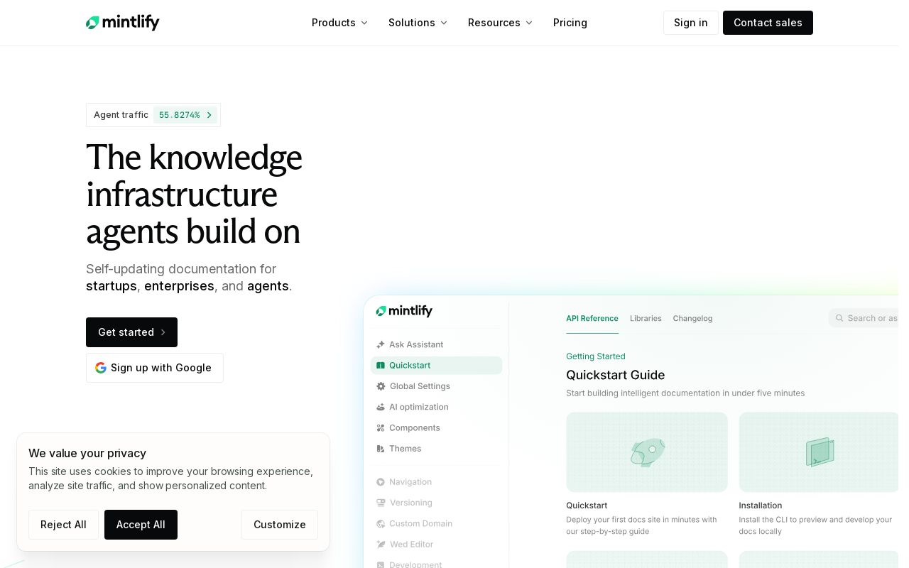 Mintlify screenshot