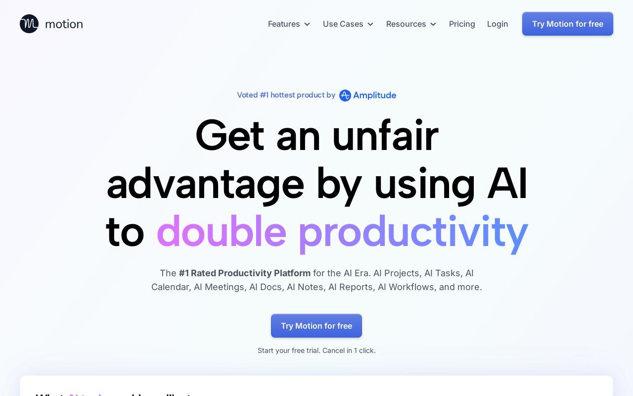 Motion screenshot