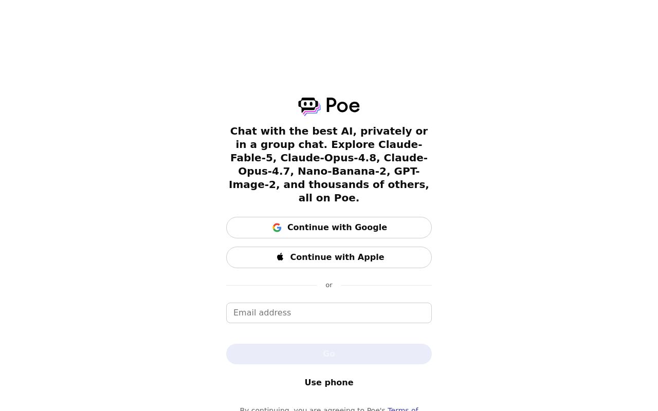 Poe screenshot