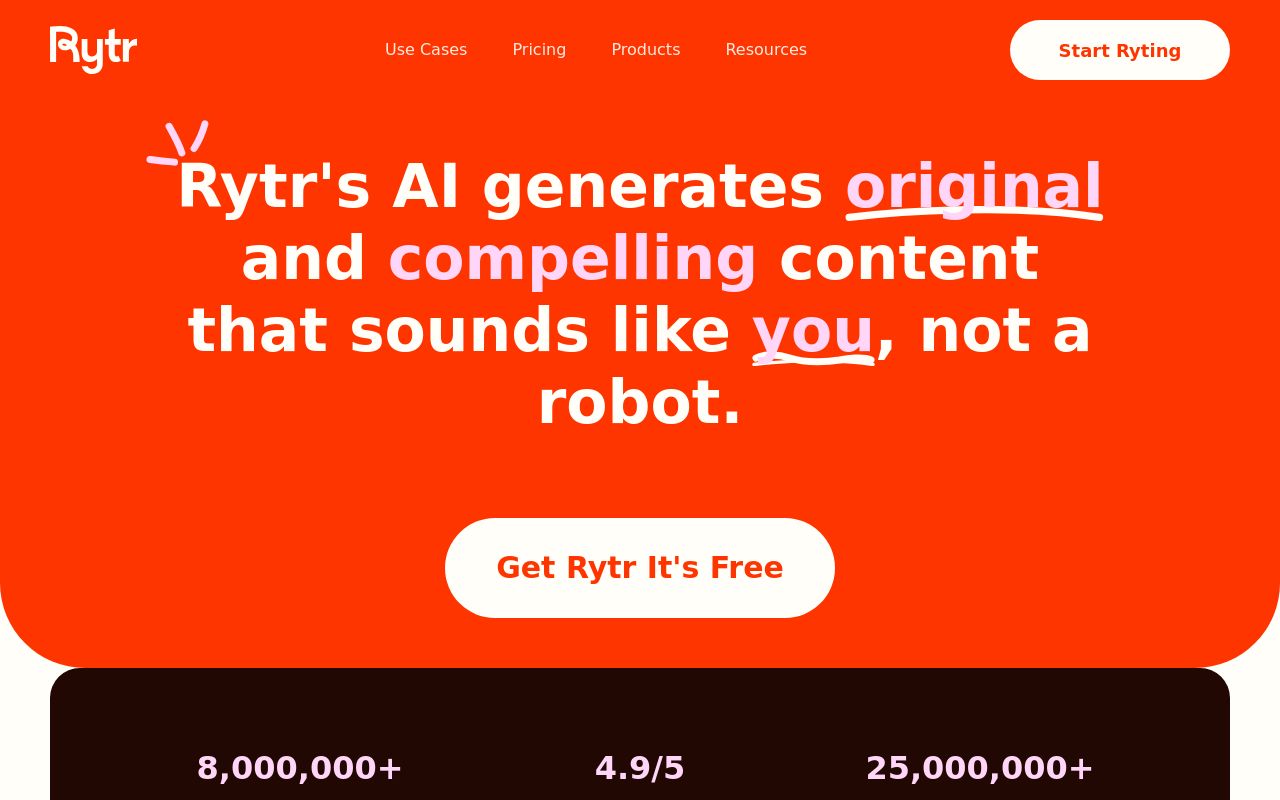 Rytr screenshot