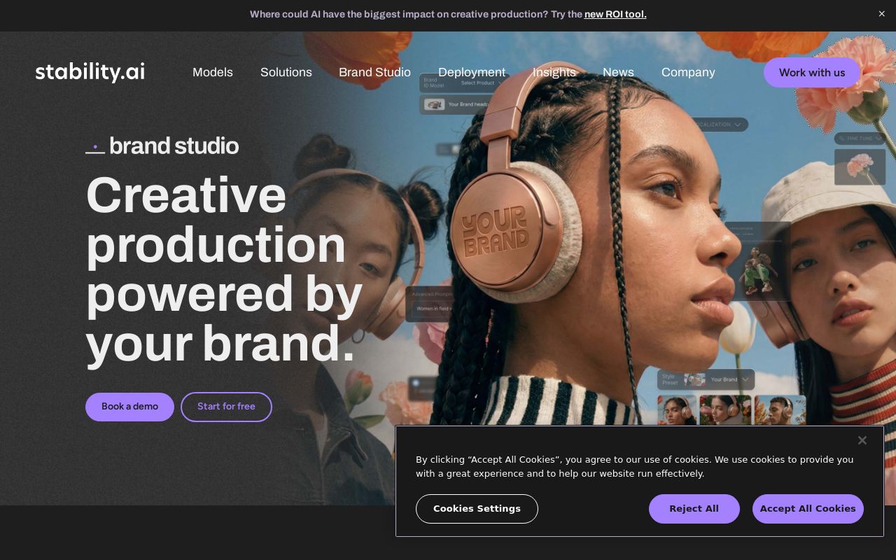 Stability AI screenshot