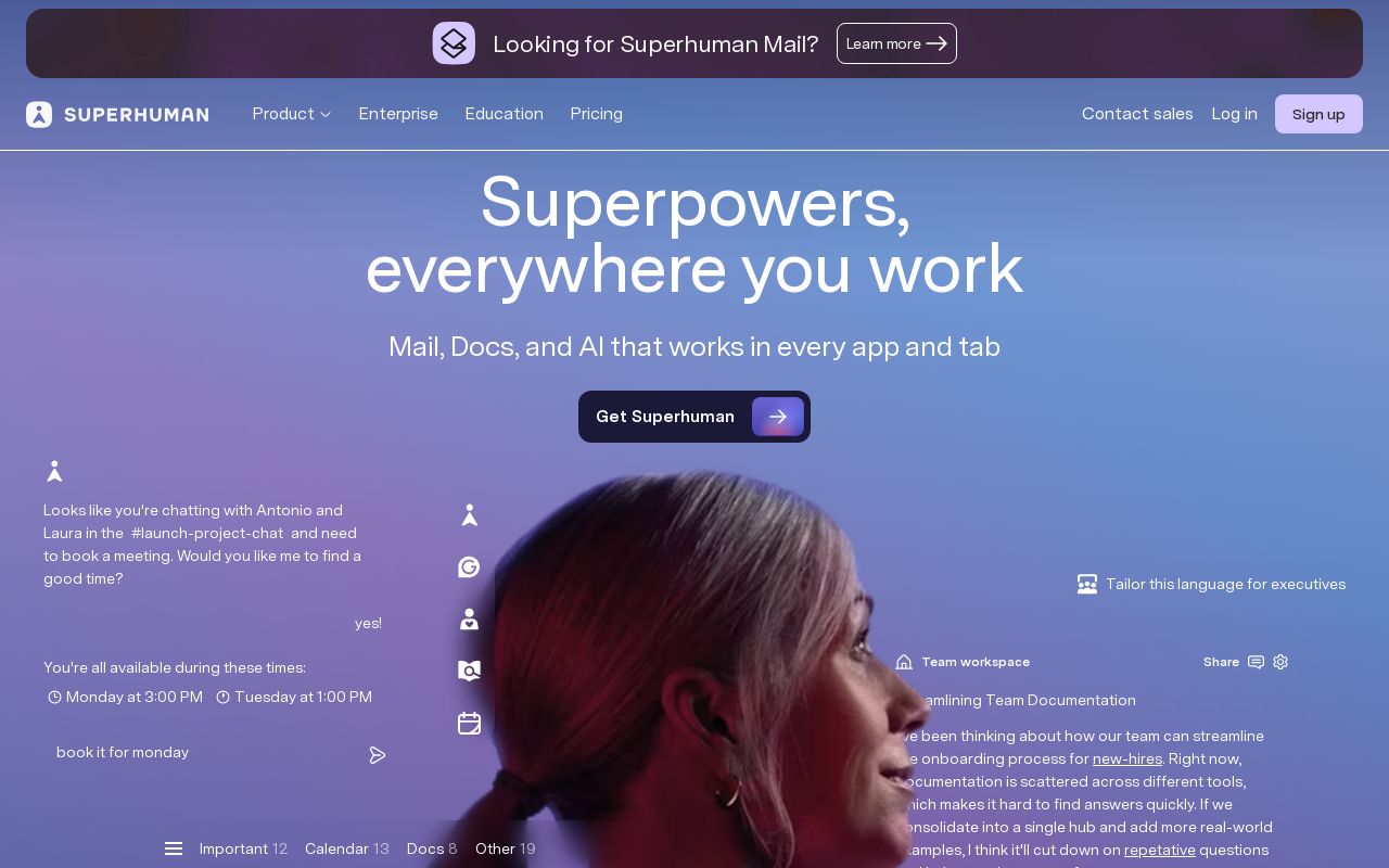 Superhuman screenshot