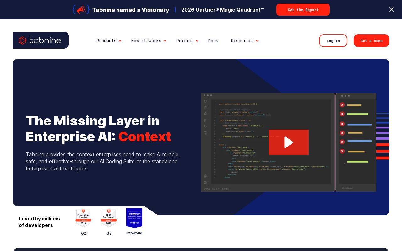 Tabnine screenshot