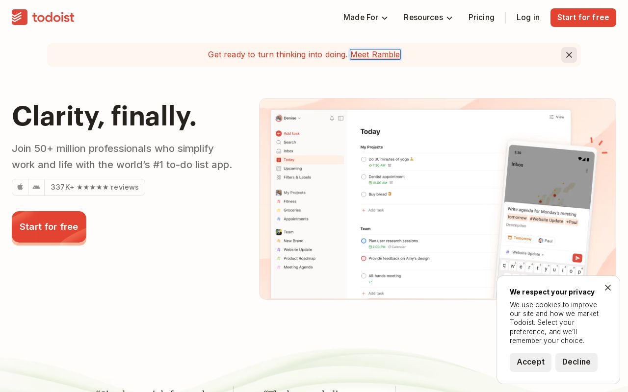 Todoist AI screenshot