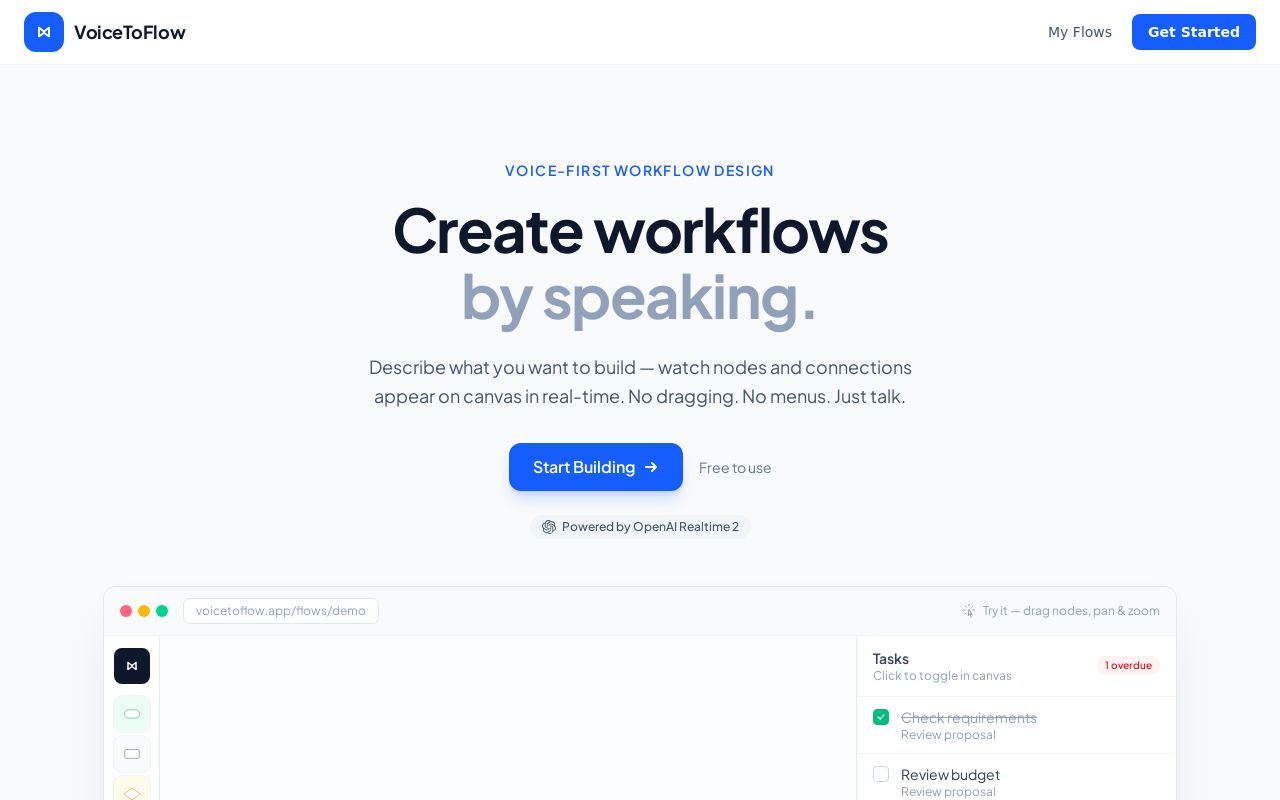 VoiceToFlow screenshot